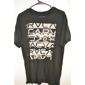 Men’s RVCA Sz L Large Pocket T-Shirt Green Surf Skate Shirt Regular wash tee